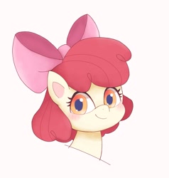 Size: 1953x2048 | Tagged: safe, artist:ginmaruxx, derpibooru import, apple bloom, pony, my little pony: pony life, adorabloom, blushing, bust, cute, female, filly, looking at you, portrait, simple background, solo, white background