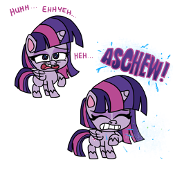 Size: 5849x5706 | Tagged: safe, artist:anyponedrawn, derpibooru import, twilight sparkle, twilight sparkle (alicorn), alicorn, my little pony: pony life, comic, cute, expression, eye, eyes, eyes closed, lidded eyes, mucus, nostril flare, nostrils, pre sneeze, pupils, simple background, sneeze spray, sneezing, snot, solo, spray, teeth, transparent background