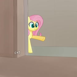 Size: 2000x2000 | Tagged: safe, artist:handgunboi, derpibooru import, fluttershy, pegasus, pony, cute, meme, ponified animal photo, shyabetes