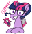 Size: 1883x2000 | Tagged: safe, artist:taytinabelle, derpibooru import, sci-twi, twilight sparkle, pony, unicorn, equestria girls, bust, cleaver, creepy, creepy smile, equestria girls ponified, eye twitch, female, glasses, grin, hair bun, looking at you, mad scientist, magic, mare, meat cleaver, ponified, simple background, smiling, solo, test tube, text, transparent background, unicorn sci-twi