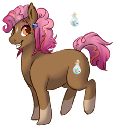 Size: 477x523 | Tagged: safe, artist:amiookamiwolf, derpibooru import, oc, oc:party prize, earth pony, pony, female, mare, offspring, parent:cheese sandwich, parent:pinkie pie, parents:cheesepie, simple background, solo, transparent background