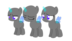 Size: 1920x1080 | Tagged: safe, artist:intfighter, derpibooru import, oc, oc only, alicorn, pony, alicorn oc, bald, base, eyes closed, female, filly, frown, horn, simple background, solo, transparent background, wings