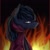 Size: 614x614 | Tagged: safe, artist:_gorbunchik_, derpibooru import, oc, oc only, earth pony, pony, bust, clothes, earth pony oc, fire, solo