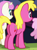 Size: 322x441 | Tagged: safe, derpibooru import, screencap, cherry berry, rainbowshine, twinkleshine, earth pony, the mane attraction, butt, cropped, female, mare, plot