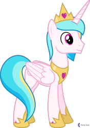 Size: 4000x5684 | Tagged: safe, alternate version, artist:parclytaxel, derpibooru import, oc, oc only, oc:prince endearment, alicorn, pony, .svg available, absurd resolution, commission, crown, hoof shoes, jewelry, male, peytral, regalia, simple background, smiling, solo, stallion, transparent background, vector, wings