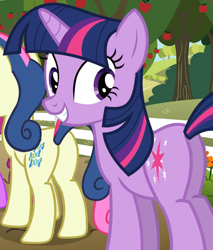 Size: 1034x1211 | Tagged: safe, derpibooru import, screencap, bon bon, sweetie drops, twilight sparkle, unicorn twilight, pony, unicorn, the super speedy cider squeezy 6000, butt, cropped, female, plot, solo, twibutt