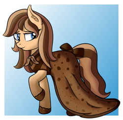 Size: 1031x1001 | Tagged: safe, artist:ngnir, derpibooru import, oc, oc only, oc:alyna, earth pony, pony, bow, clothes, dress, female, solo