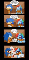 Size: 632x1280 | Tagged: safe, artist:rooooox, derpibooru import, argument, chained, clothes, comic, courtroom, cuffs, dialogue, prison outfit, prisoner, prisoner rd, shackles, sonic the hedgehog, sonic the hedgehog (series), speeding