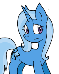 Size: 535x664 | Tagged: safe, artist:cmara, derpibooru import, trixie, pony, unicorn, female, mare, not sure if want, simple background, solo, unsure, white background