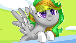 Size: 700x398 | Tagged: safe, artist:midnightmusic, derpibooru import, oc, oc only, oc:odd inks, pegasus, pony, cute, female, mare, solo