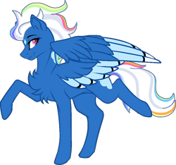 Size: 850x795 | Tagged: safe, artist:musical-medic, derpibooru import, oc, oc only, oc:iridescence, pegasus, pony, base used, chest fluff, magical lesbian spawn, offspring, parent:night glider, parent:rainbow dash, simple background, solo, transparent background