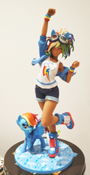 Size: 1866x3624 | Tagged: safe, derpibooru import, rainbow dash, human, pony, anime, human ponidox, humanized, kotobukiya, kotobukiya rainbow dash, self ponidox