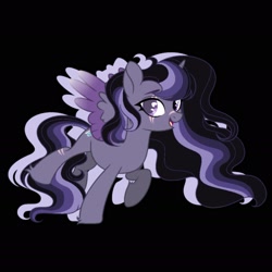 Size: 1773x1773 | Tagged: safe, artist:staricy097, derpibooru import, oc, oc:shadow amethyst, alicorn, pony, female, mare, solo, two toned wings, wings