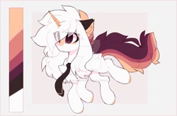 Size: 1280x839 | Tagged: safe, artist:little-sketches, derpibooru import, oc, oc:ayaka, pony, unicorn, deviantart watermark, female, mare, necktie, obtrusive watermark, reference sheet, solo, watermark