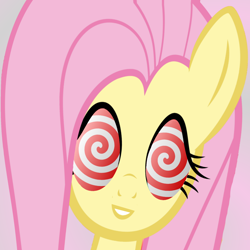 Size: 2000x2000 | Tagged: safe, artist:grapefruitface1, artist:thatguy1945, derpibooru import, edit, fluttershy, pegasus, pony, distorted, music video reference, peter gabriel, solo, swirly eyes, vector, vector edit, wat