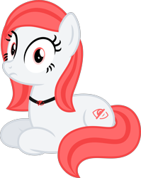 Size: 4000x5033 | Tagged: safe, artist:melisareb, derpibooru exclusive, derpibooru import, oc, oc only, oc:hide image, earth pony, pony, absurd resolution, derpibooru, derpibooru ponified, female, looking at you, mare, meta, ponified, show accurate, shrunken pupils, simple background, sitting, solo, transparent background, vector, wat