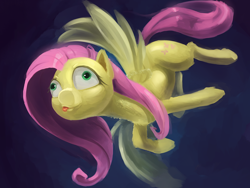 Size: 1600x1200 | Tagged: safe, artist:usager, derpibooru import, fluttershy, pegasus, pony, derp, solo, tongue out