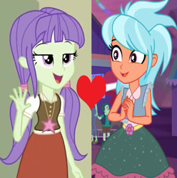 Size: 766x773 | Tagged: safe, derpibooru import, frosty orange, starlight, equestria girls, equestria girls series, friendship games, rollercoaster of friendship, female, frostylight, heart, lesbian, shipping, shipping domino