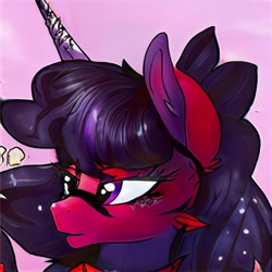 Size: 1024x1024 | Tagged: safe, artist:thisponydoesnotexist, derpibooru import, pony, unicorn, bust, female, mare, neural network, solo