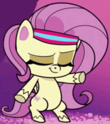 Size: 956x1080 | Tagged: safe, derpibooru import, screencap, fluttershy, pegasus, pony, my little pony: pony life, spoiler:my little pony: pony life, adorasexy, animated, bipedal, cropped, cute, dancing, eyes closed, featureless crotch, gif, headband, sexy, shake, shyabetes, solo, stupid sexy fluttershy, wings