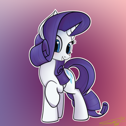 Size: 4000x4000 | Tagged: safe, artist:ser-p, derpibooru import, rarity, pony, unicorn, absurd resolution, female, raised hoof, solo