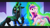 Size: 1920x1080 | Tagged: safe, artist:whitequartztheartist, derpibooru import, princess cadance, queen chrysalis, alicorn, changeling, changeling queen, pony, black, crystal empire, female, magic, pink