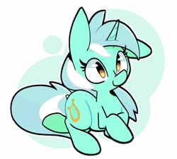 Size: 2500x2250 | Tagged: safe, artist:kindakismet, derpibooru import, lyra heartstrings, pony, unicorn, abstract background, cute, female, high res, lying down, lyrabetes, mare, prone, solo