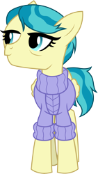 Size: 3000x5305 | Tagged: safe, artist:cloudyglow, derpibooru import, auntie lofty, earth pony, pony, the last crusade, .ai available, absurd resolution, clothes, female, simple background, solo, sweater, transparent background, vector