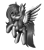 Size: 1280x1459 | Tagged: safe, artist:crystalbay, artist:crystalbay25, derpibooru import, oc, oc only, oc:crystal bay, pegasus, cute, fluffy, flying, grayscale, light, lineless, monochrome, one eye closed, pose, practice, shiny, simple background, solo, tongue out, transparent background, wink