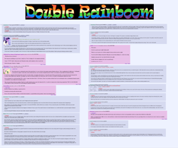 Size: 3000x2501 | Tagged: safe, /mlp/, double rainboom, double rainboom drama, ponychan, text, text only, thread