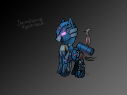 Size: 2400x1800 | Tagged: safe, artist:poniesofthekeene, fall of cybertron, laserbeak, ponified, soundwave (transformers), transformers