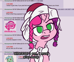 Size: 754x637 | Tagged: safe, oc, oc only, oc:marker pony, pony, /mlp/, 4chan, boop, female, mare, mlpg, parody, solo