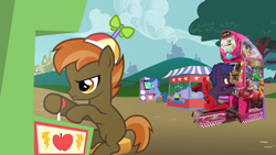 Size: 1000x563 | Tagged: safe, edit, edited screencap, screencap, archer (character), button mash, scootablue, hearts and hooves day (episode), apple bytes, arcade, hearts and hooves day, sugar rush, sugar rush speedway