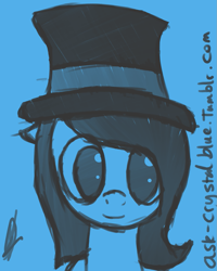 Size: 999x1250 | Tagged: safe, artist:crystalblue, toffee, pony, 30 minute art challenge, mane