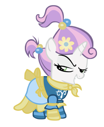 Size: 3370x4100 | Tagged: safe, artist:mcawesomebrony, sweetie belle, clothes, dress, simple background, transparent background, vector