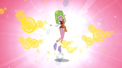 Size: 600x338 | Tagged: safe, lemon zest, equestria girls, friendship games, clothes, equestria girls app, mobile game, skirt, upskirt