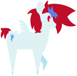 Size: 1428x1420 | Tagged: safe, artist:ikuntyphoon, oc, oc only, pegasus, pony, pointy ponies, simple background, solo