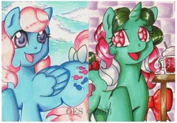 Size: 663x461 | Tagged: safe, artist:onnaevilsmith, fizzy, wind whistler, pegasus, pony, g1, female, mare, wings