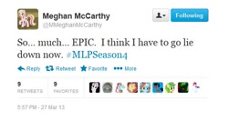 Size: 523x278 | Tagged: safe, season 4, meghan mccarthy, meghan mccarthy hype train, text, twitter