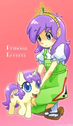 Size: 596x1024 | Tagged: safe, alula, pluto, princess erroria, alicorn, human ponidox, humanized