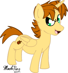 Size: 725x779 | Tagged: safe, artist:mandopony, oc, oc only, oc:mandopony, alicorn, pony, alicorn oc