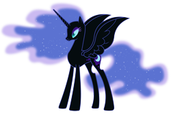 Size: 6000x4000 | Tagged: source needed, safe, artist:90sigma, nightmare moon, alicorn, female, mare, missing accessory, no armor, simple background, solo, transparent background, vector
