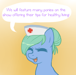 Size: 450x446 | Tagged: safe, artist:vella, derpibooru import, nurse tenderheart, pony, mane