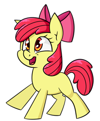 Size: 793x963 | Tagged: safe, artist:notenoughapples, apple bloom, earth pony, pony, female, filly, simple background, solo, transparent background