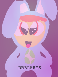 Size: 414x548 | Tagged: safe, artist:drblarts, apple bloom, 30 minute art challenge, bunny bloom, bunny costume, clothes, easter, easter egg