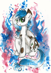 Size: 1191x1706 | Tagged: safe, artist:smartmeggie, oc, oc only, pony, traditional art