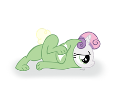 Size: 1024x768 | Tagged: safe, artist:dabestpony, sweetie belle, bored, bunny belle, bunny costume, clothes, easter, simple background, transparent, transparent background