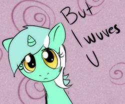 Size: 541x450 | Tagged: safe, lyra heartstrings, pony, unicorn, cute, female, green coat, horn, love, mare, two toned mane