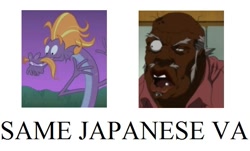 Size: 615x372 | Tagged: safe, steven magnet, exploitable meme, hiroshi iwasaki, japan, japanese, same voice actor, the boondocks, uncle ruckus