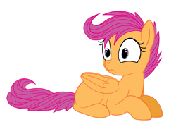 Size: 1013x703 | Tagged: safe, artist:cloud racer, artist:mn27, scootaloo, colored, cute, solo